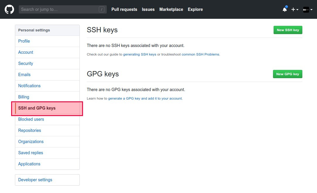 SSH Key on GitHub